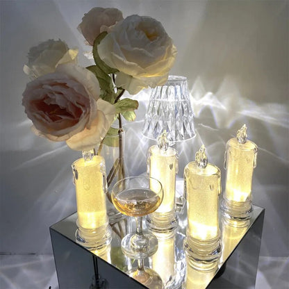 LED Glowing Crystal Candle